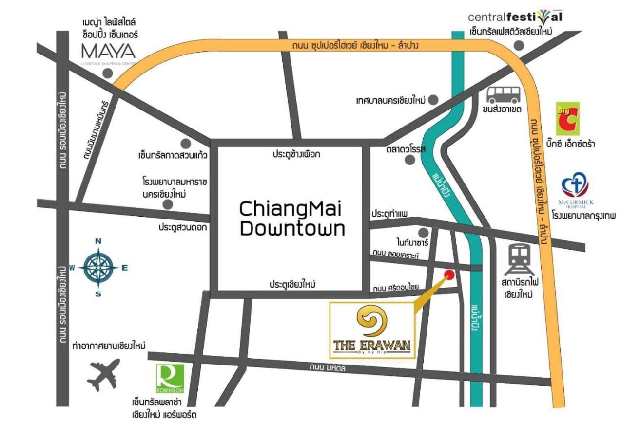 Chiang Mai Night Market Super Large Luxurious 3-Bedroom Hotel-Style Condo Exterior foto